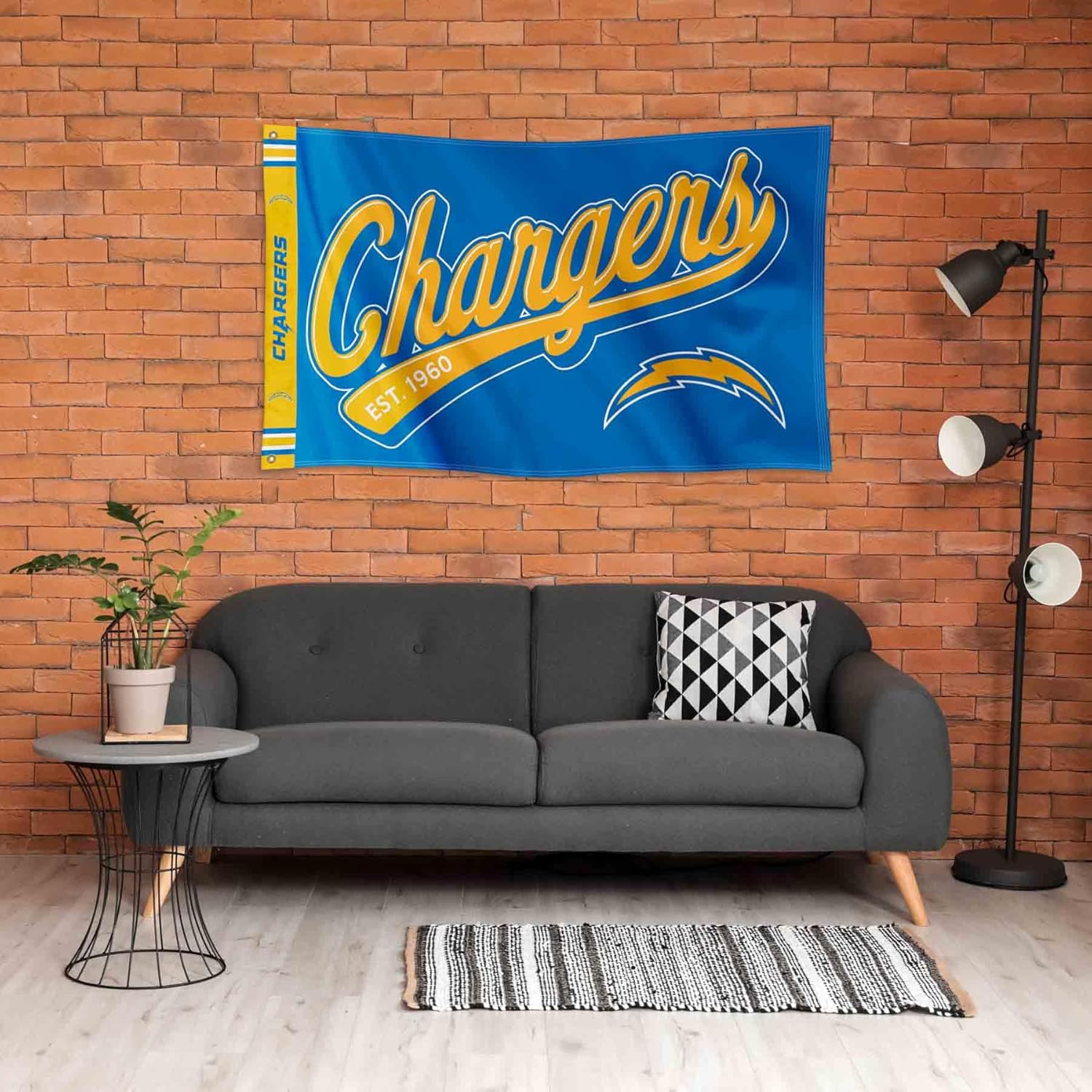 Los Angeles Chargers Script Logo Premium Flag - Image 4