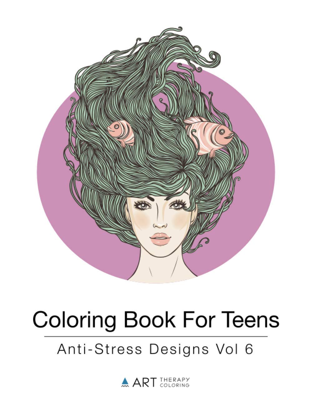 Coloring Book For Teens AntiStress Designs Vol 6 Art Therapy
