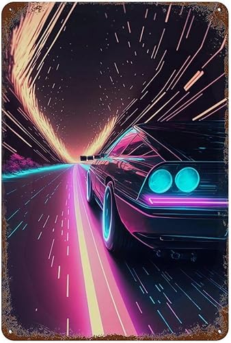 JDM Sports Car Metal Tin Sign Poster Painting Sign Wall Vintage Art Decor Retro Plaque For Home Bar Pub Club Cafe Office Coffee Shop Decoration