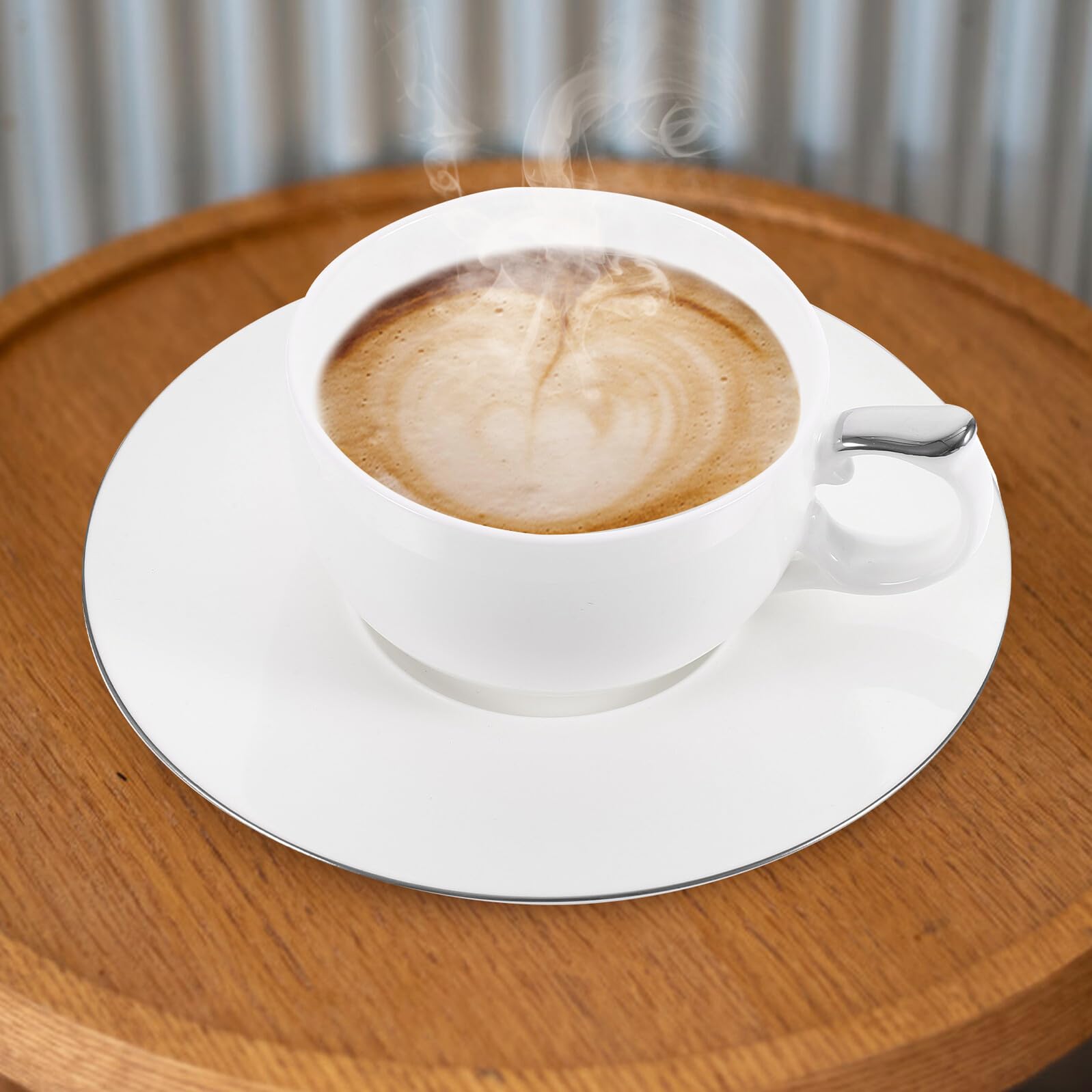 Kaffeetasse mit Untertasse 1 Satz aus Keramik für Restaurant und Bäckerei
