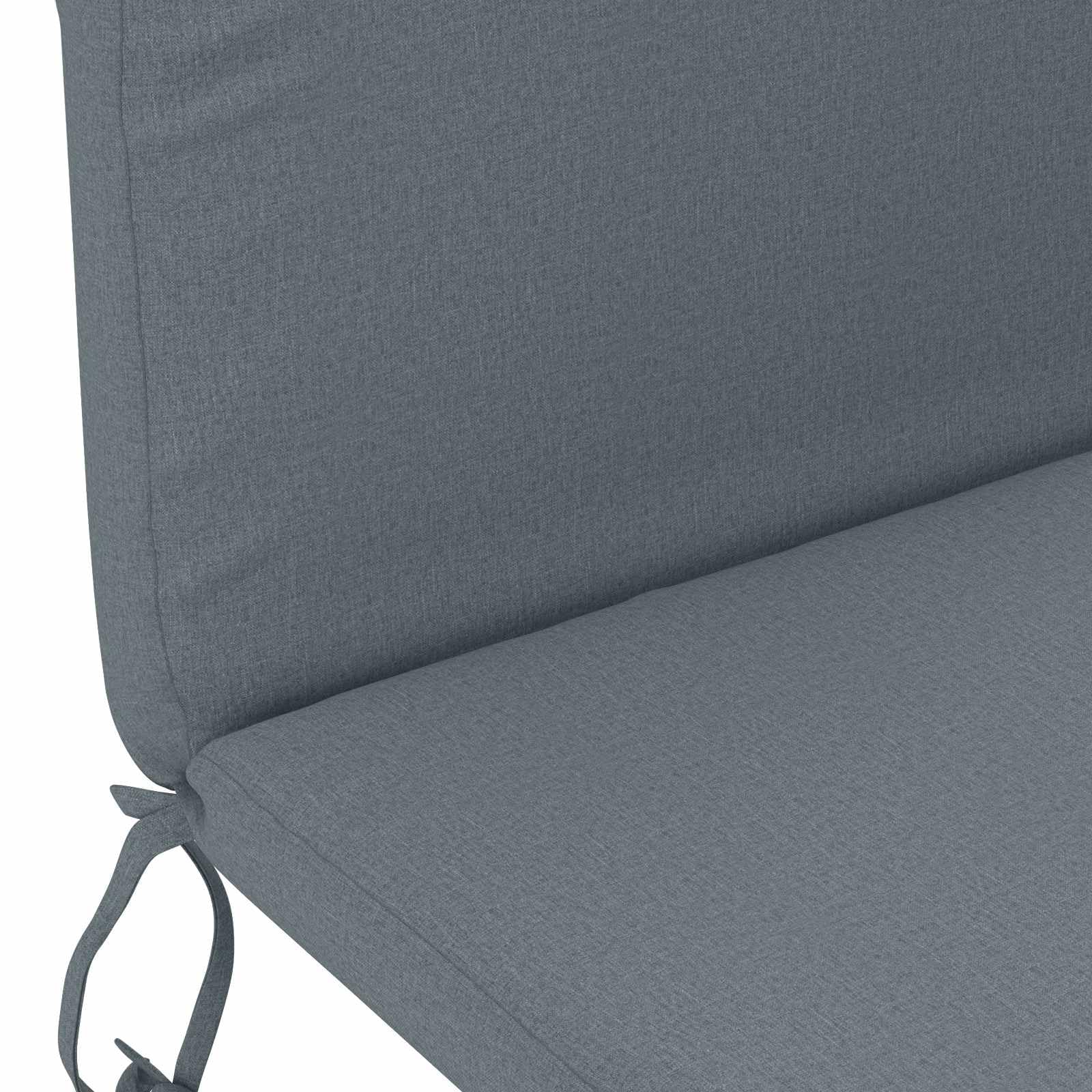 Cuscino per Lounger in 100% Poliestere Blu, Forma Rettangolare e a D