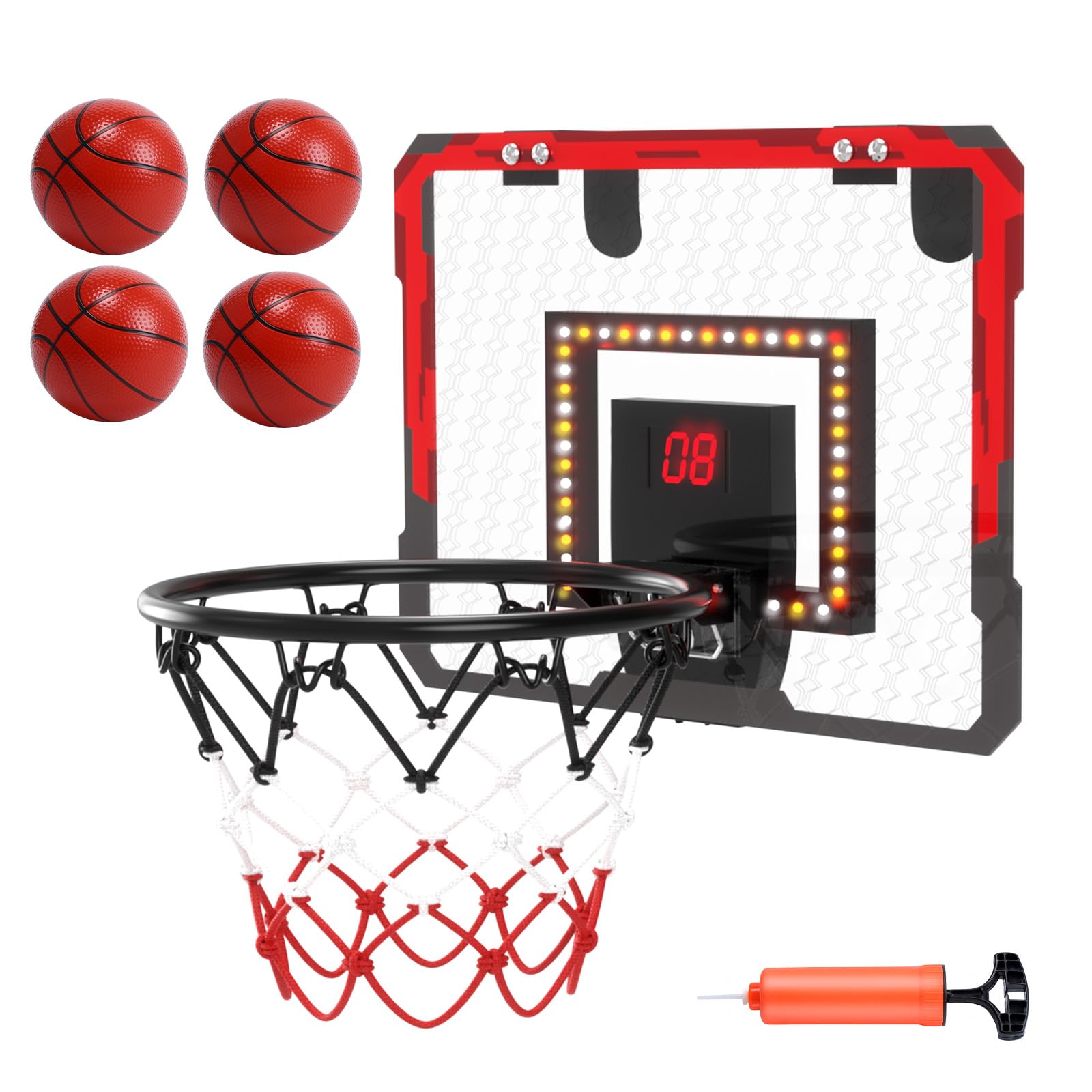 バスケットゴール 室内 屋外 壁掛け ドア掛け式 持ち運び 折りたたみ式