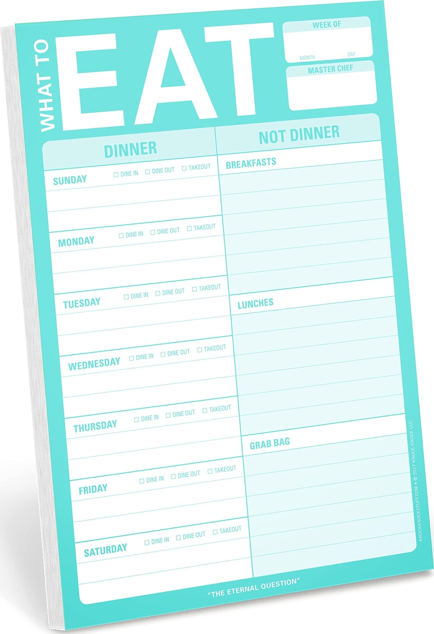 What To Eat Pad (Mint Green) (Other printed item)
