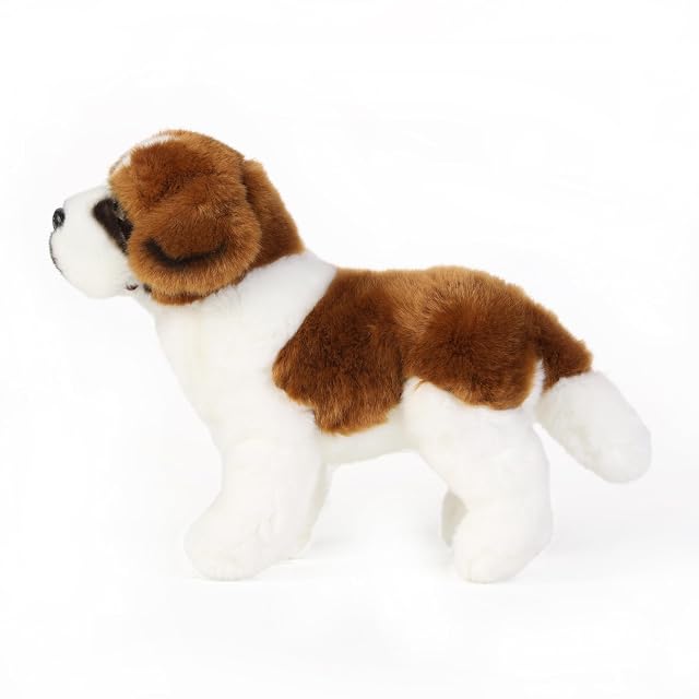 Foto 6 de 8 de Tiny Heart Animal de Peluche de Perro San Bernardo 26cm/10 Juguete de Perro San Bernardo Realista Animal…
