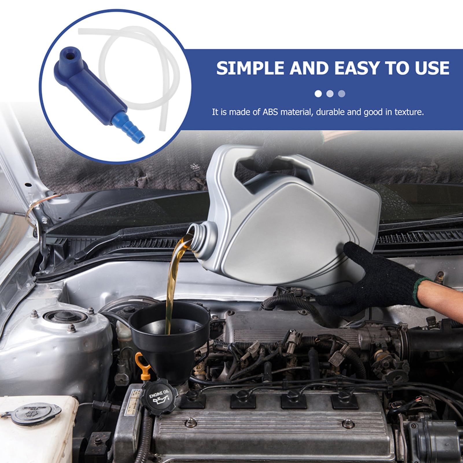 VINTORKY Brake Bleeder Hose Oil Changer Tool Brake Fluid Connector for Easy Replacement Compatible with Vehicles and Systems Durable and Efficient Car Maintenance