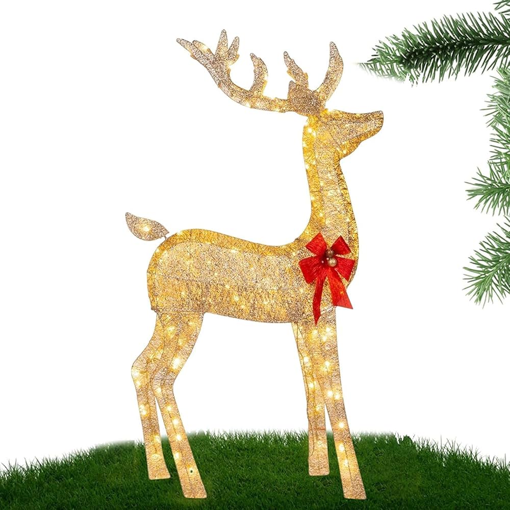 Amazon.co.jp: クリスマス イルミネーション トナカイ型