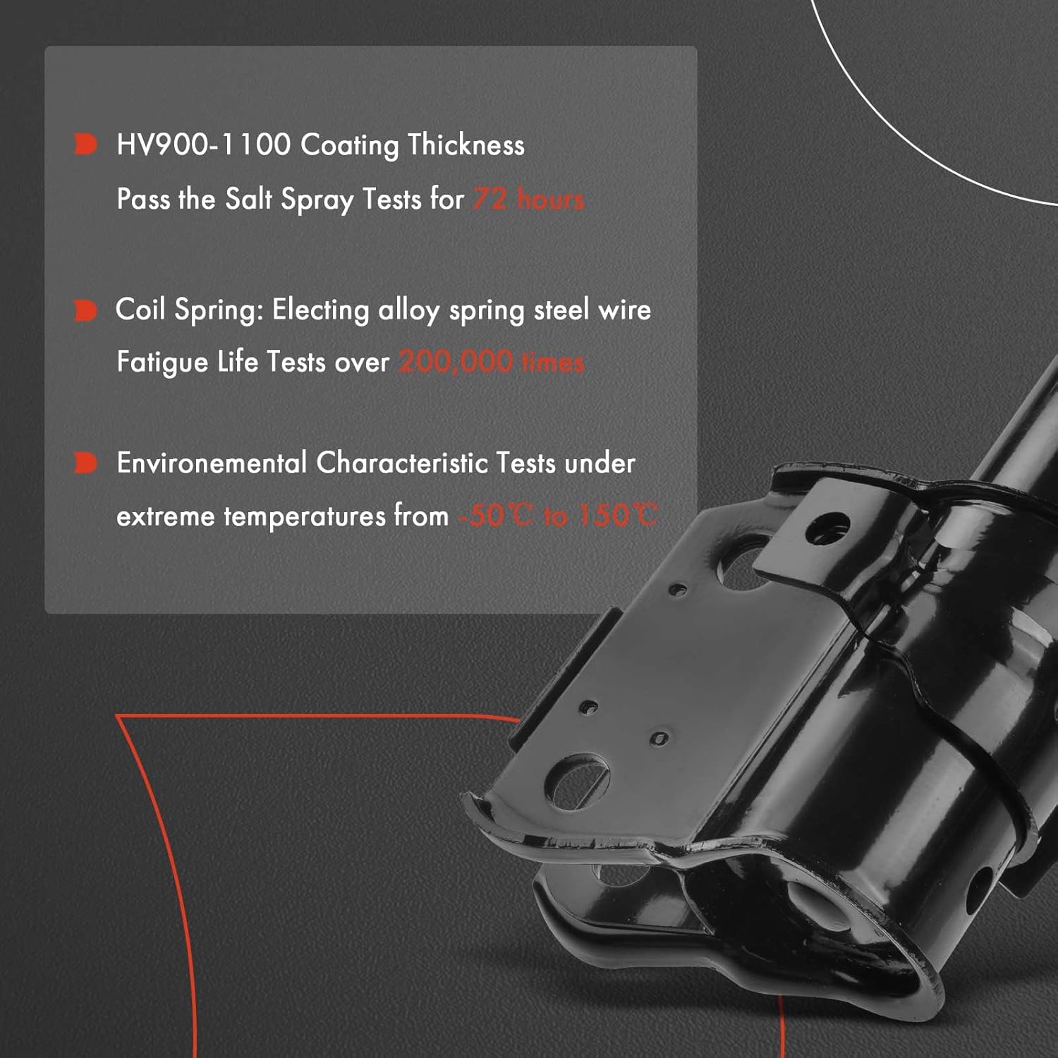 A-Premium Front Pair (2) Shock Absorber Strut Assembly Compatible with Subaru Impreza 2008 2009 2010 2011, Driver and Passenger Side