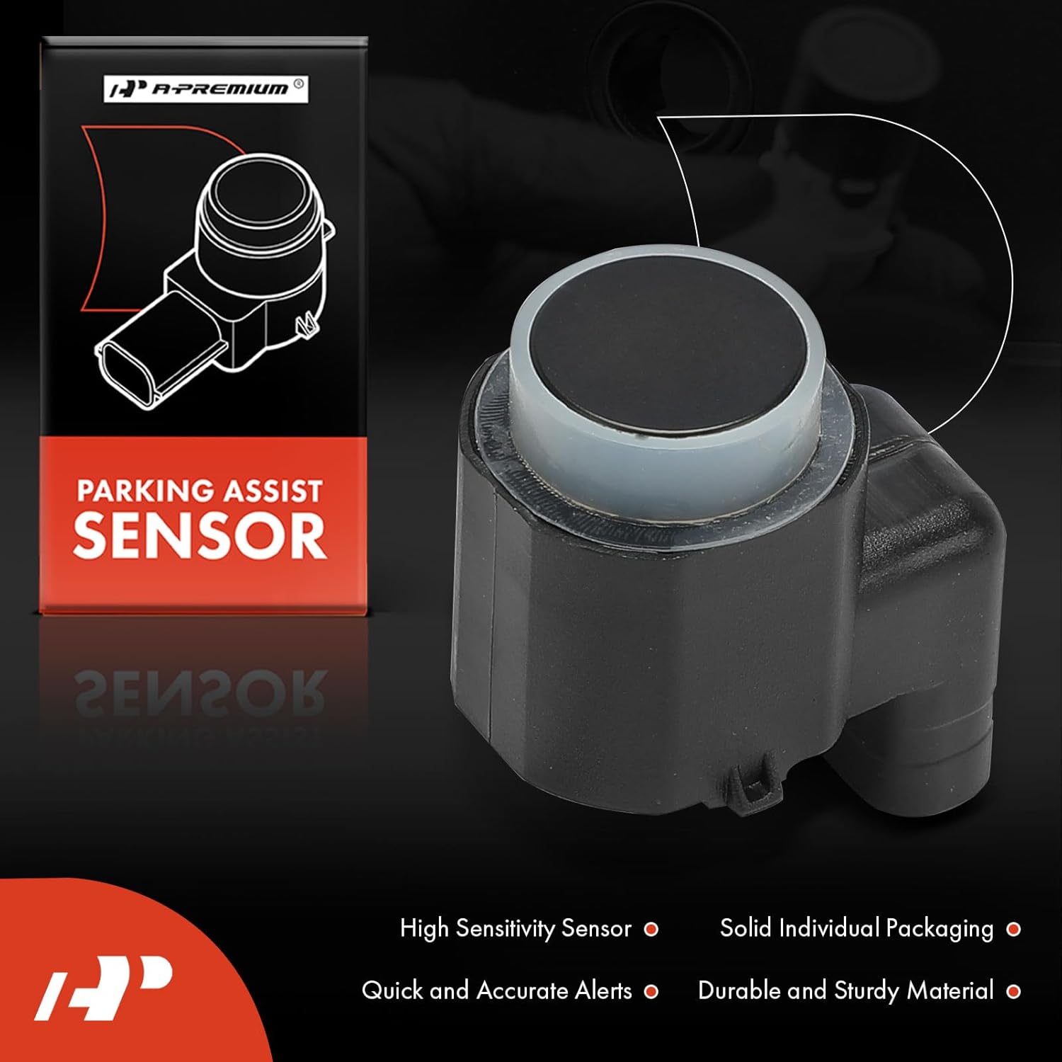 A-Premium Front Reverse Backup Parking Assist Sensor Compatible with Select Kia Models - Ceed 2012 2013 2014 2015, Replace# 96890A5000
