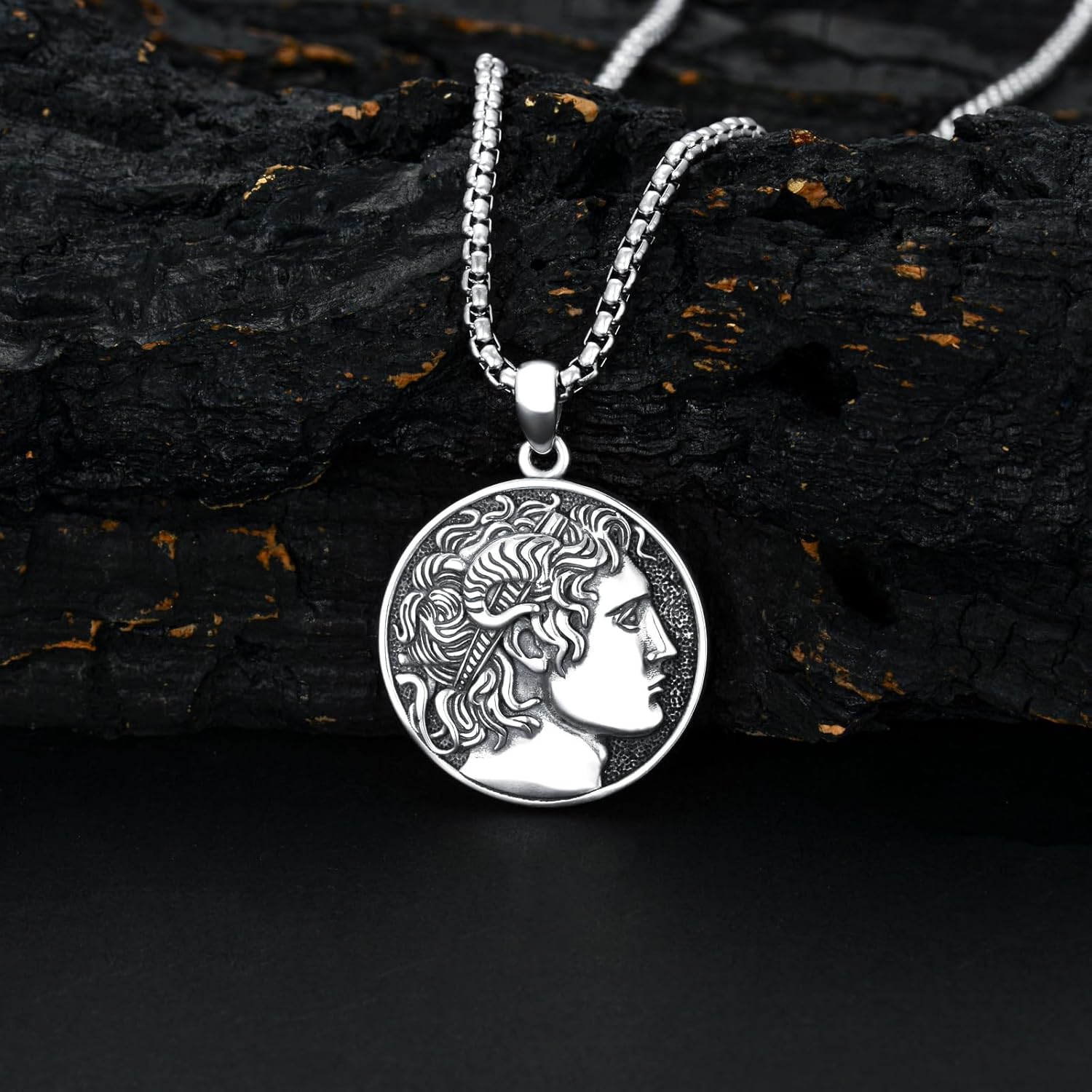 Seiyang 925 Sterling Silver Mythology | Paganism | Egyptian Necklace Jewelry Gift for Men Women with 2mm 22+2 IN Rolo Chain (with Gift Box) - Image 5