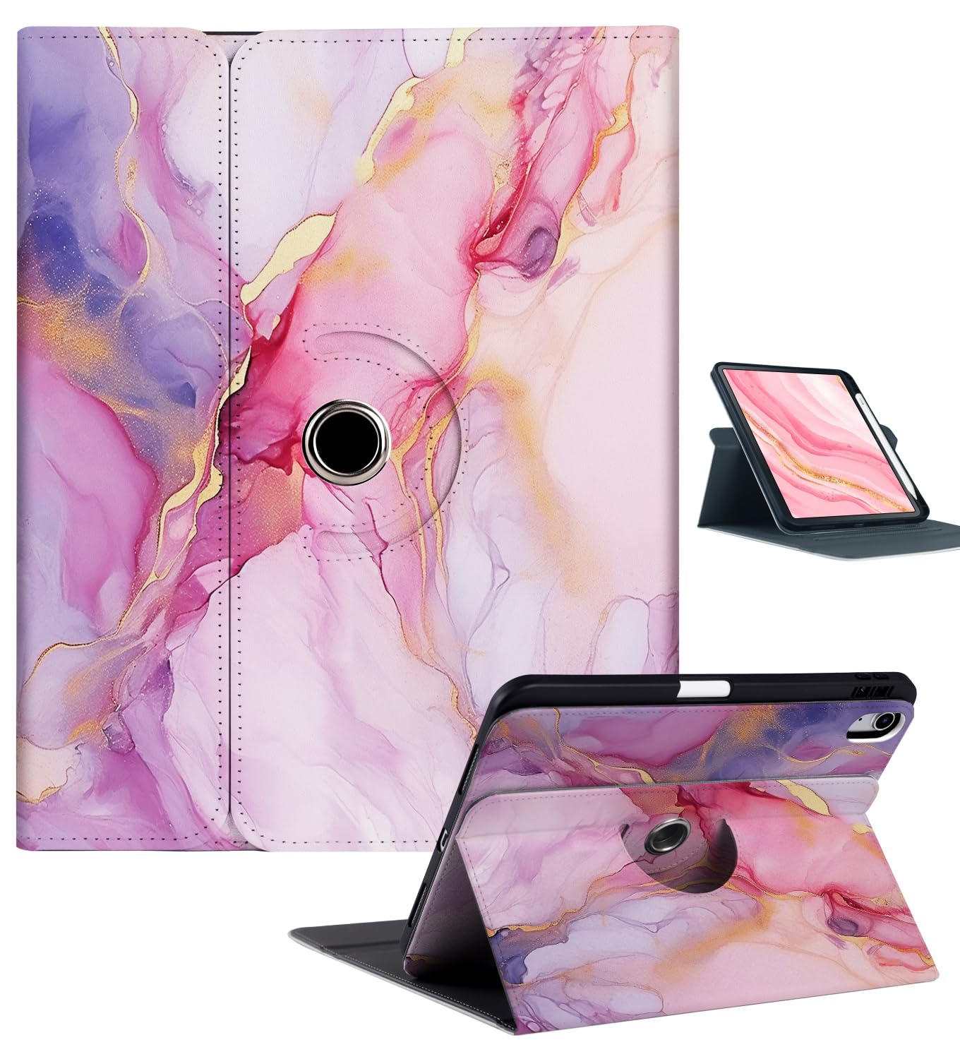Famillcase 360 Rotating Case for iPad Air 11-inch M2/Air 5th/4th Generation with Pencil Holder, Apple Air M2 11" 2024/Air 10.9", Cover for iPad Air 5/