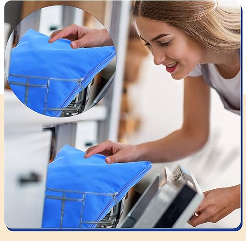 Miniatura 4 de Sanwuta 8 bolsas de almacenamiento plateadas con cremallera, antideslustre, bolsas plateadas protectoras de almacenamiento de joyas (18 x 18