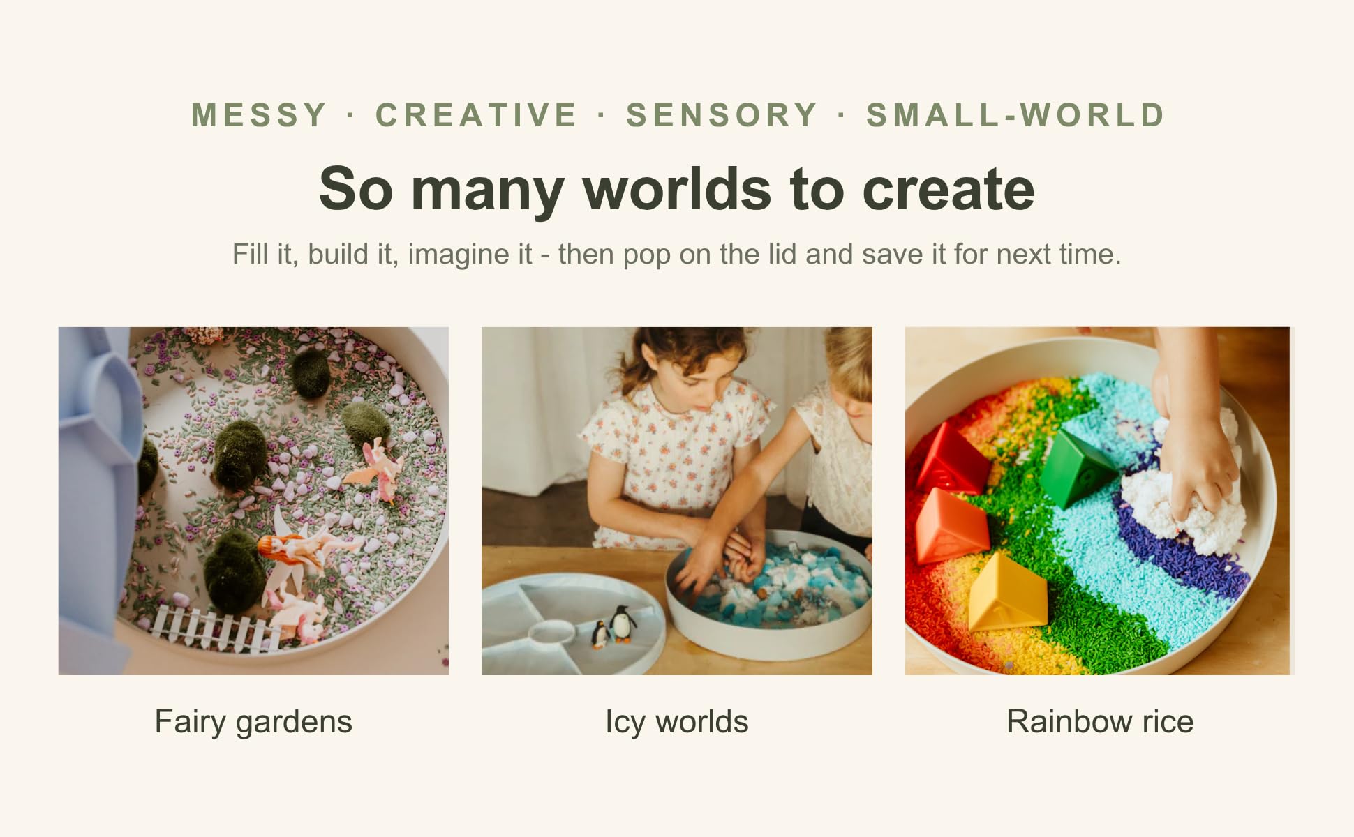 Jellystone Designs Taca sensoryczna dla dzieci – silikonowa taca sensoryczna do sortowania, zabawy dotykowej, zajęć edukacyjnych, zabawek podróżnych, liliowa