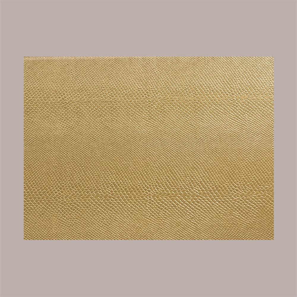 Lucgel Cesto Vassoio Rettangolare in Carta Skin Oro Grafica Effetto Pelle Formato Medio 350x260H70mm - 10 pezzi -