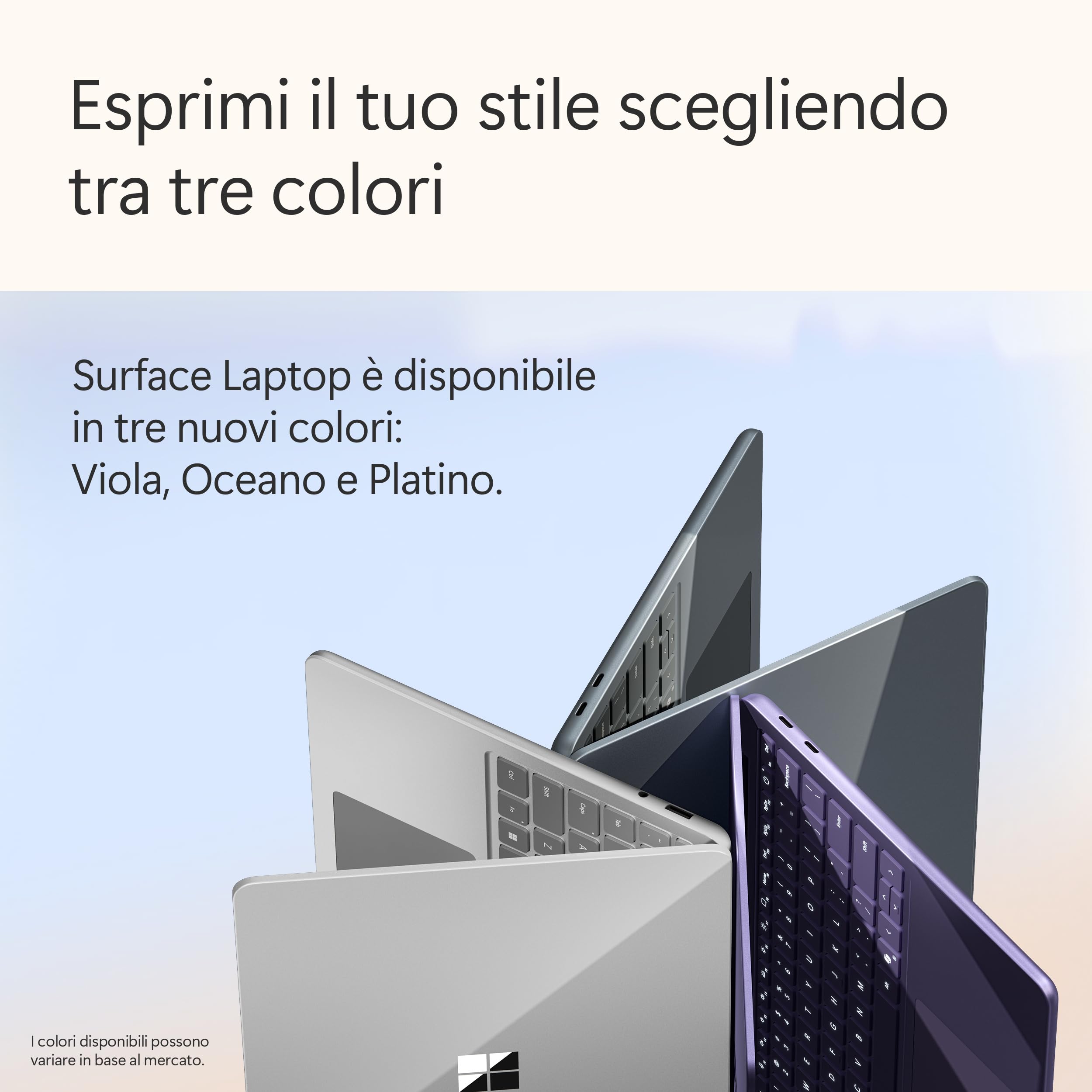 Microsoft Surface Laptop | Copilot+ PC | LCD Touchscreen 13 pollici | Snapdragon X Plus | 16 GB di RAM | 512 di memoria | Ultimo modello | Oceano