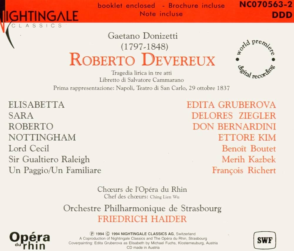 その他 Roberto Devereux by Gaetano Donizetti [DVD] [Import] Amazon.com: Donizetti - Roberto Devereux : Edita Gruberova