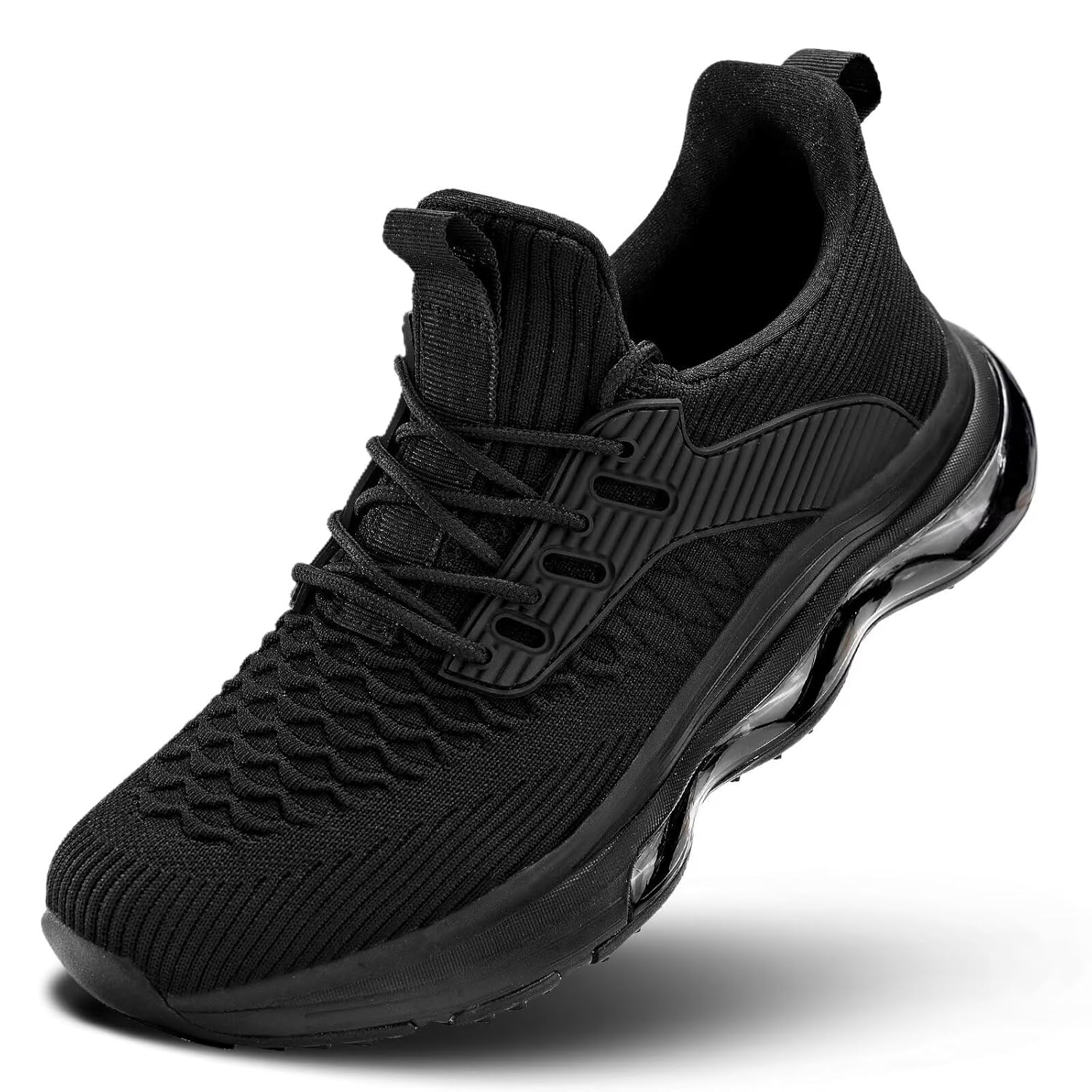 Mens Air Cushion Running Shoes Walking Jogging Fitness Gym Fashion Sneakers Lace Up Casual Comfortable Tennis Sport Athletic