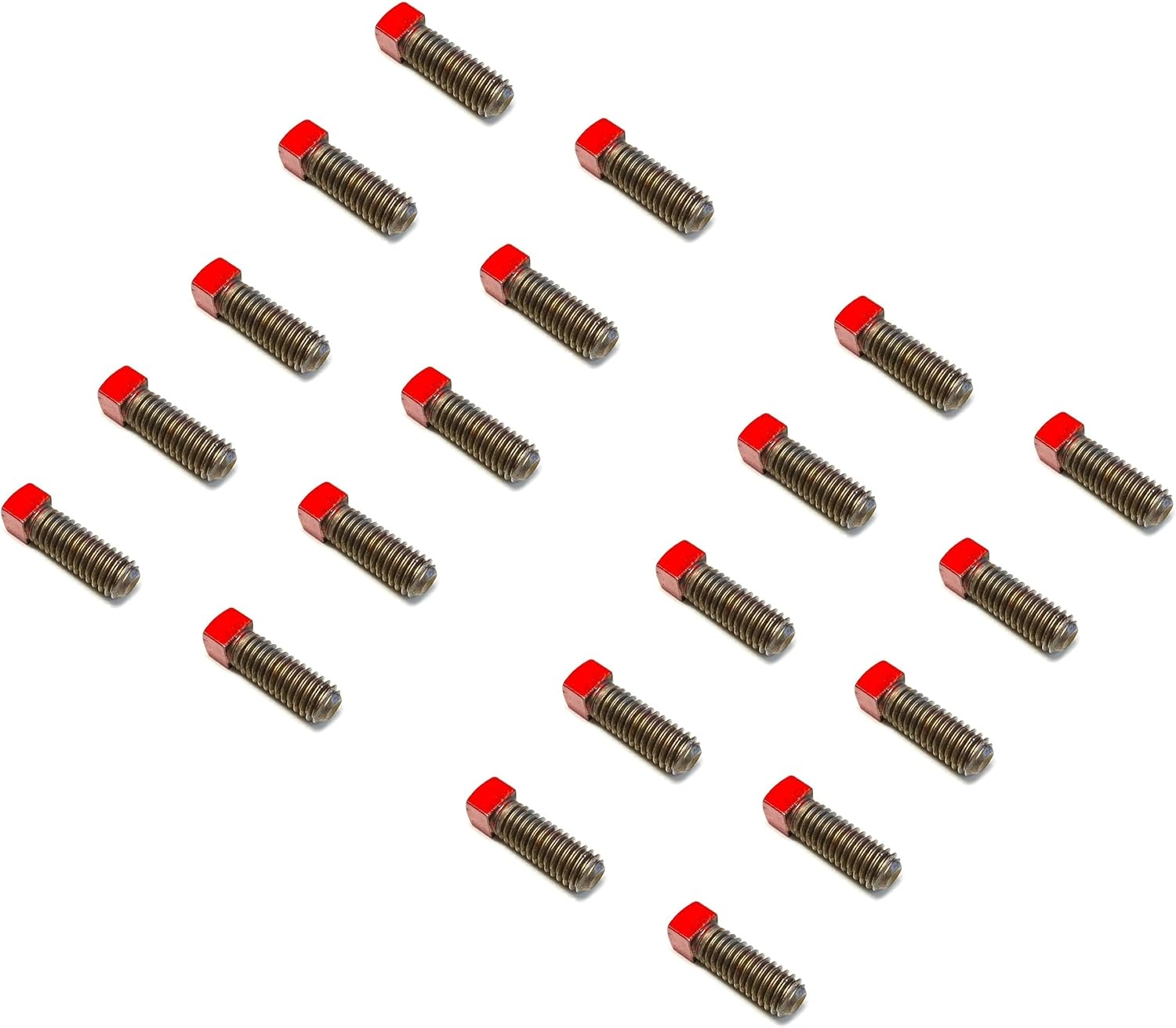 Garage Door Torsion Spring Screws Hardware | Screws for Torsion Springs for Garage Door Replacement Hardware Repair | Size: 3/8 x 1, Designed for Torsion Springs (Set of 20) Red