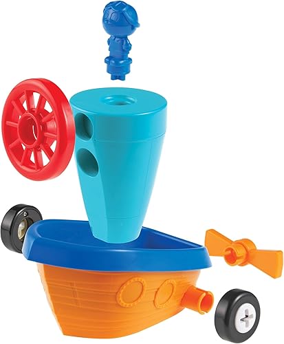 Miniatura 4 de Learning Resources 1-2-3 Build it! Coche, barco, avión, 15 piezas