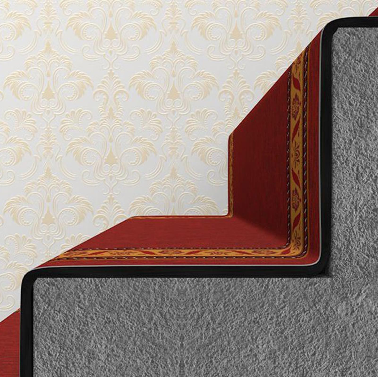 marches d'escalier, Escalier int. auto-adhésif seniors, enfants/animaux domestiques(Green,0.7m wide)