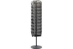 Safco Onyx Rotating Mesh Magazine Stand - Catalog Display Rack
