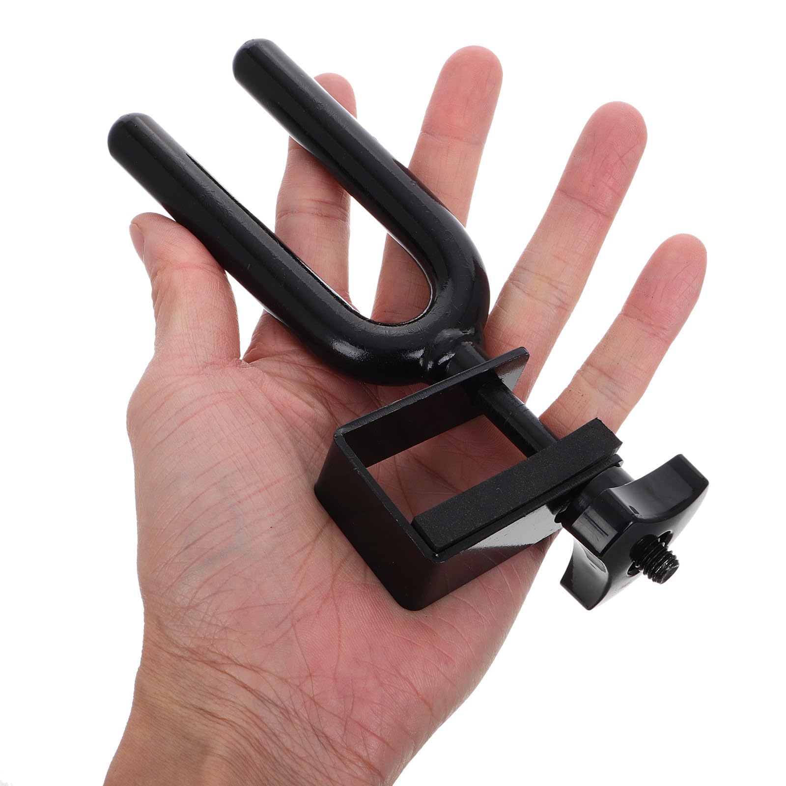 Sosoport 2 Pezzi Supporto per Archi da Caccia Regolabile in Acciaio Nero Design Stabile per Avventure All'aperto e Stand da Albero