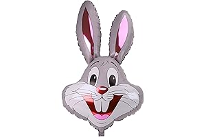 Toyland 37" Rabbit Balloon in Grey
