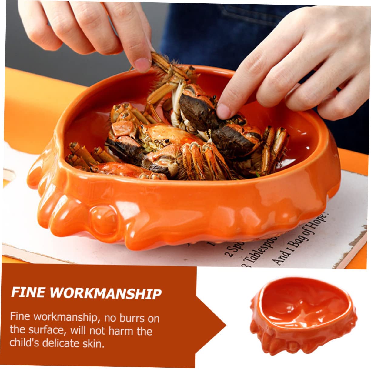 ABOOFAN Bol De Crabe Assiette Service Assiettes De Table Assiette De