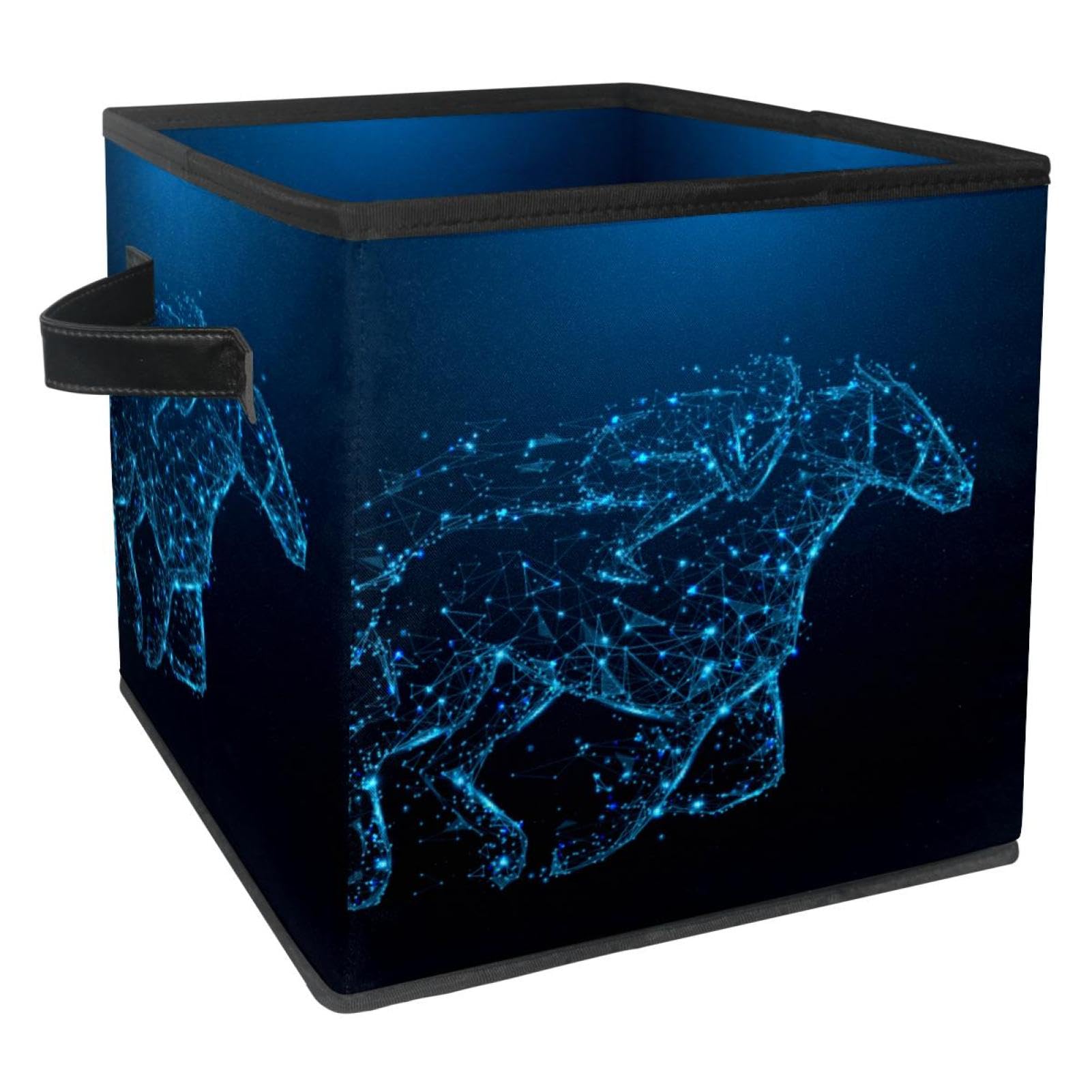 Cube de rangement en tissu avec poignées pour dressing et jouets