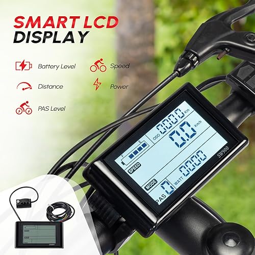 Miniatura 3 de PEXMOR Kit de conversión de bicicleta eléctrica, kit de conversión de bicicleta eléctrica de 36 V, 750 W, 24 pulgadas20 pulgadas, rueda delantera