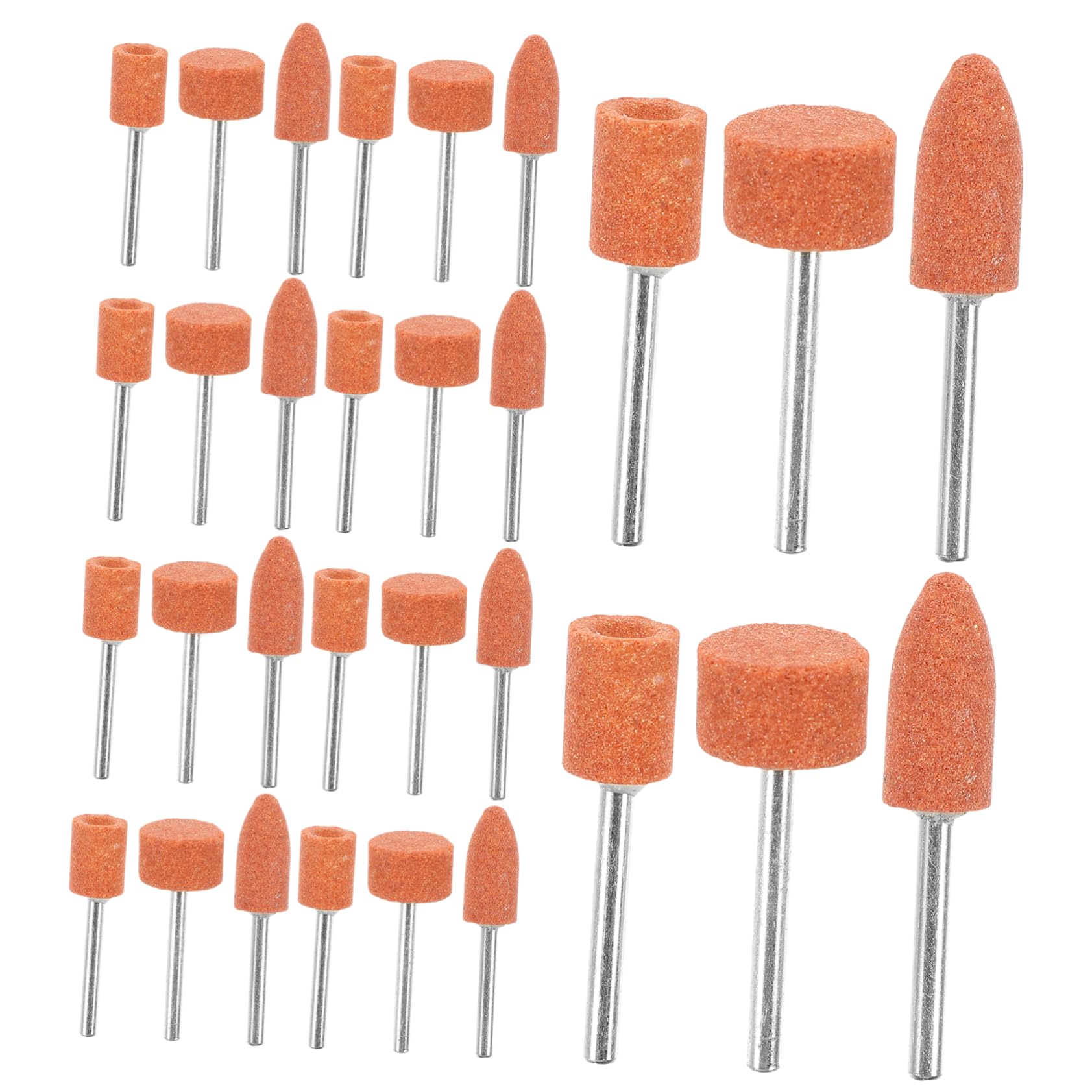 NAMOARLY Rotary Tool Bits 42pcs Grindstone Set for Angle Grinding Metal Grinding Stones 1/8 Shank