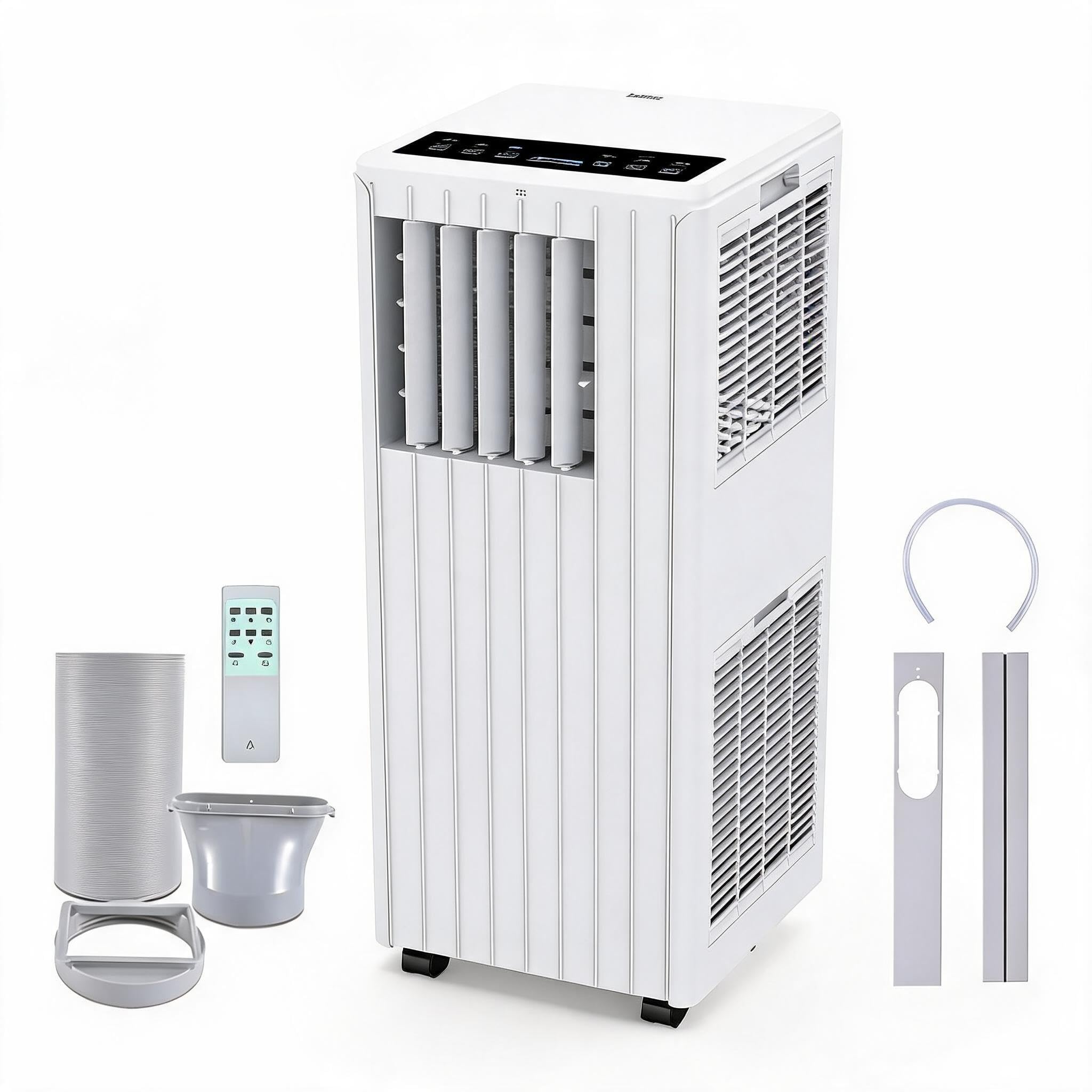 9000 BTU Portable Air Conditioner 4 in 1, Cooling Heating Ventilation Dehumidifier