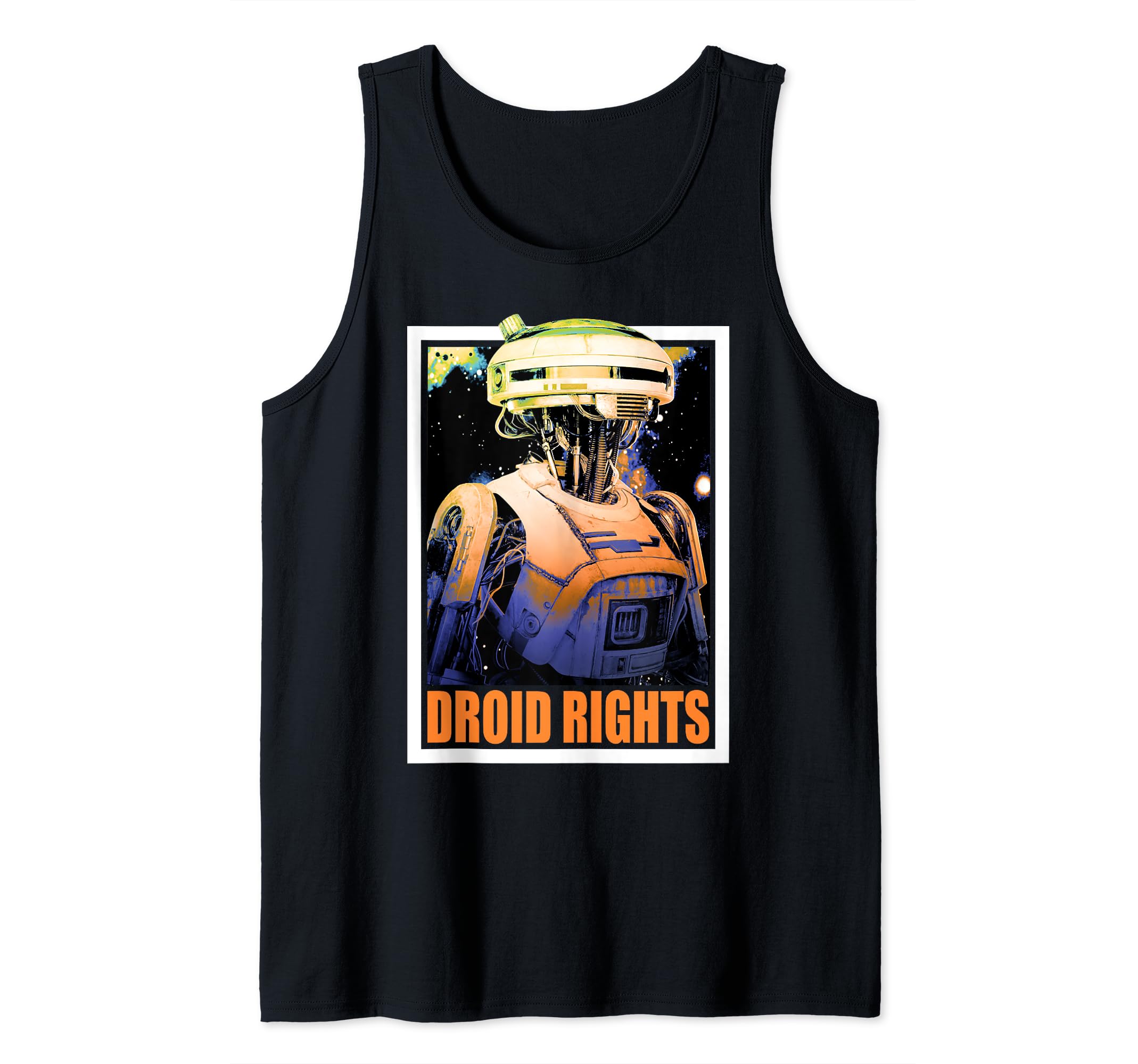 Star Wars Han Solo Movie L3-37 Droid Rights Tank Top, Black