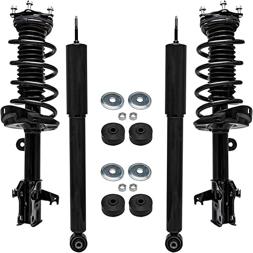 Miniatura 58 de Detroit Axle - Kit de amortiguadores de 4 puntales para Ford Escape 14-19, 2 puntales delanteros con resorte helicoidal 2 amortiguadores traseros