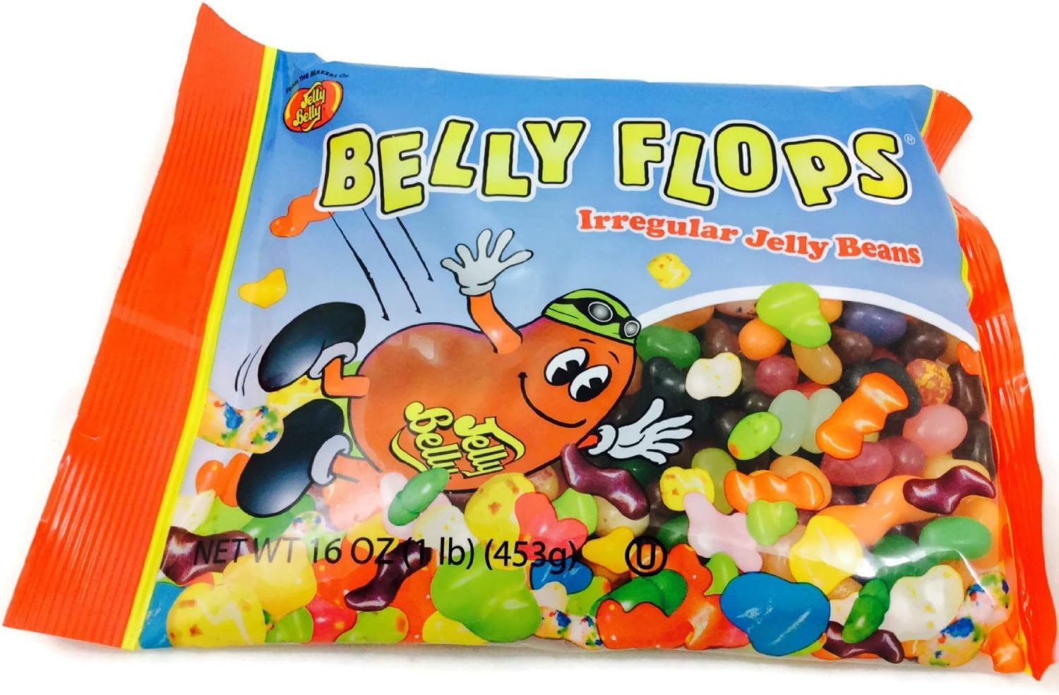 Jelly Belly, Belly Flops (1 Pound Bags) 3 Pack, 16 Ounces
