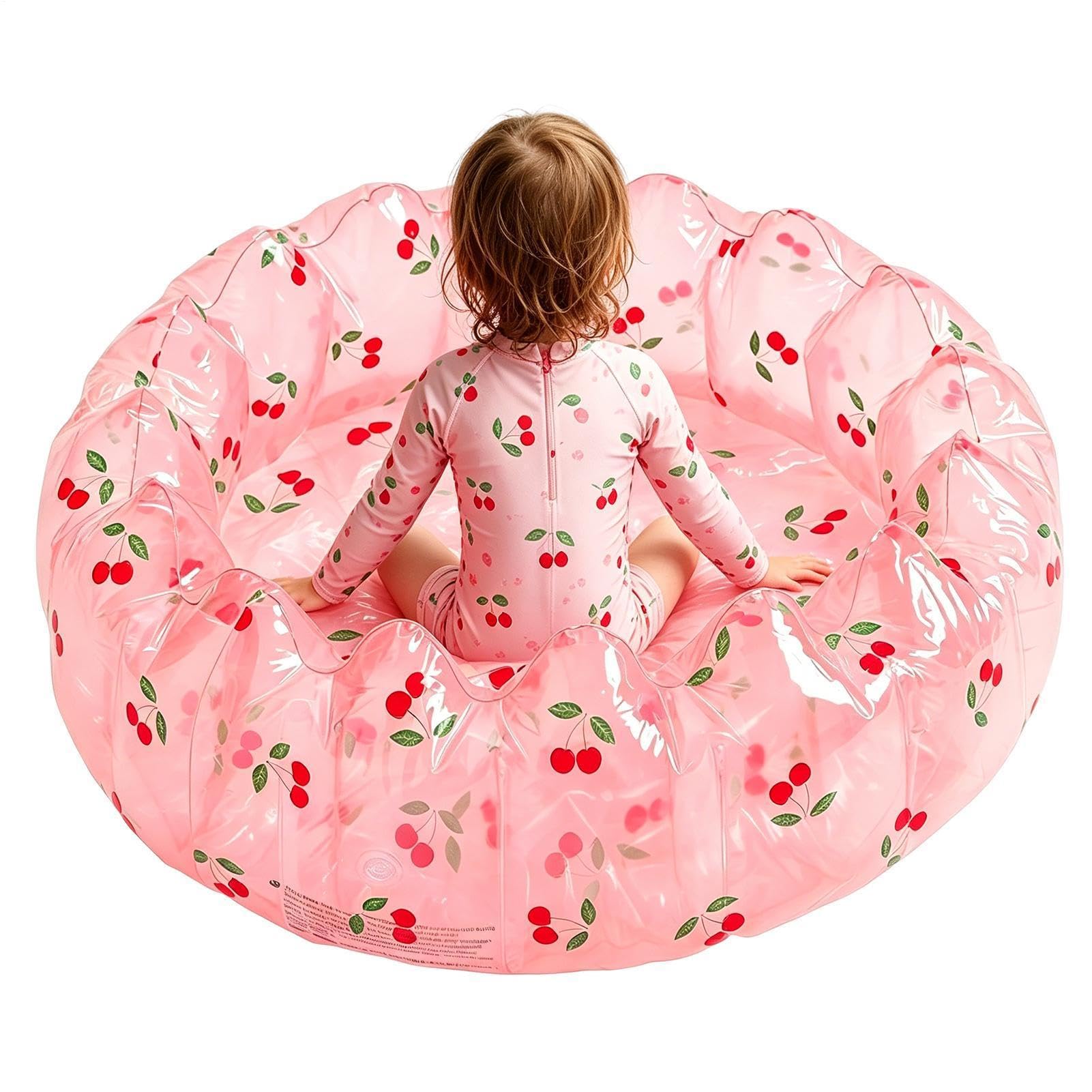 Kids Inflatable Pool – 103 cm , Sturdy PVC, portátil, para backyard