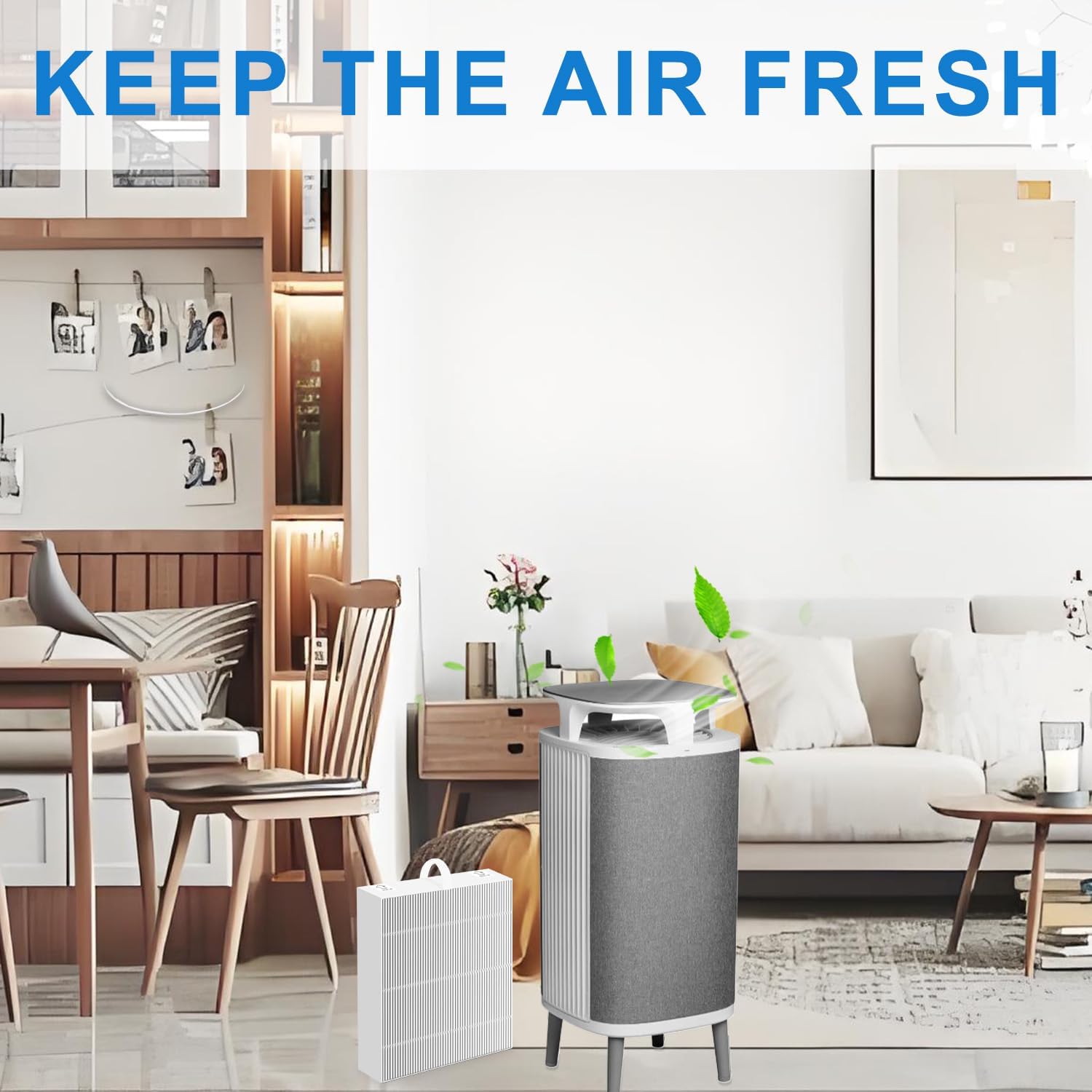 Replacement Air Filter 5400 Compatible With BLUEAIR 5410i,5440i AIR Purifier,H13 True HEPA Activated Carbon Filter(4Pack)