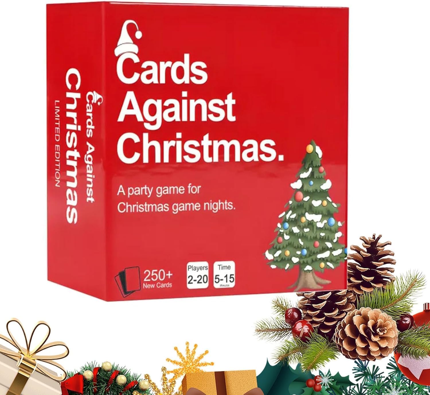 Heyzeibo Cards Against Christmas- A Party Cards Game for Christmas Game Night, Cards Against Christmas Game, Cards Against Christmas 2024, Holiday Party Game for Friends, Family