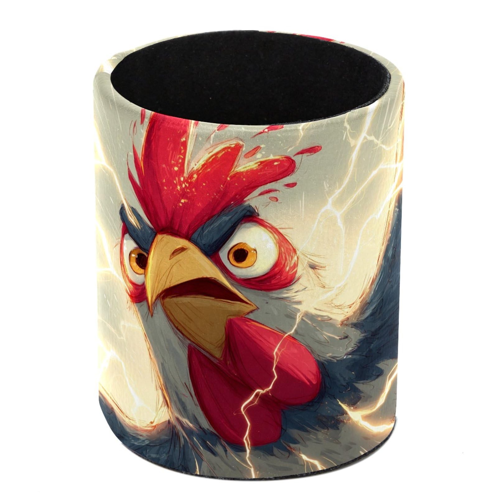 FWJZDSP Rooster Pencil Cup Pen Organizer Makeup Brush Holder for Office Home Countertop Desk Accessory Storage