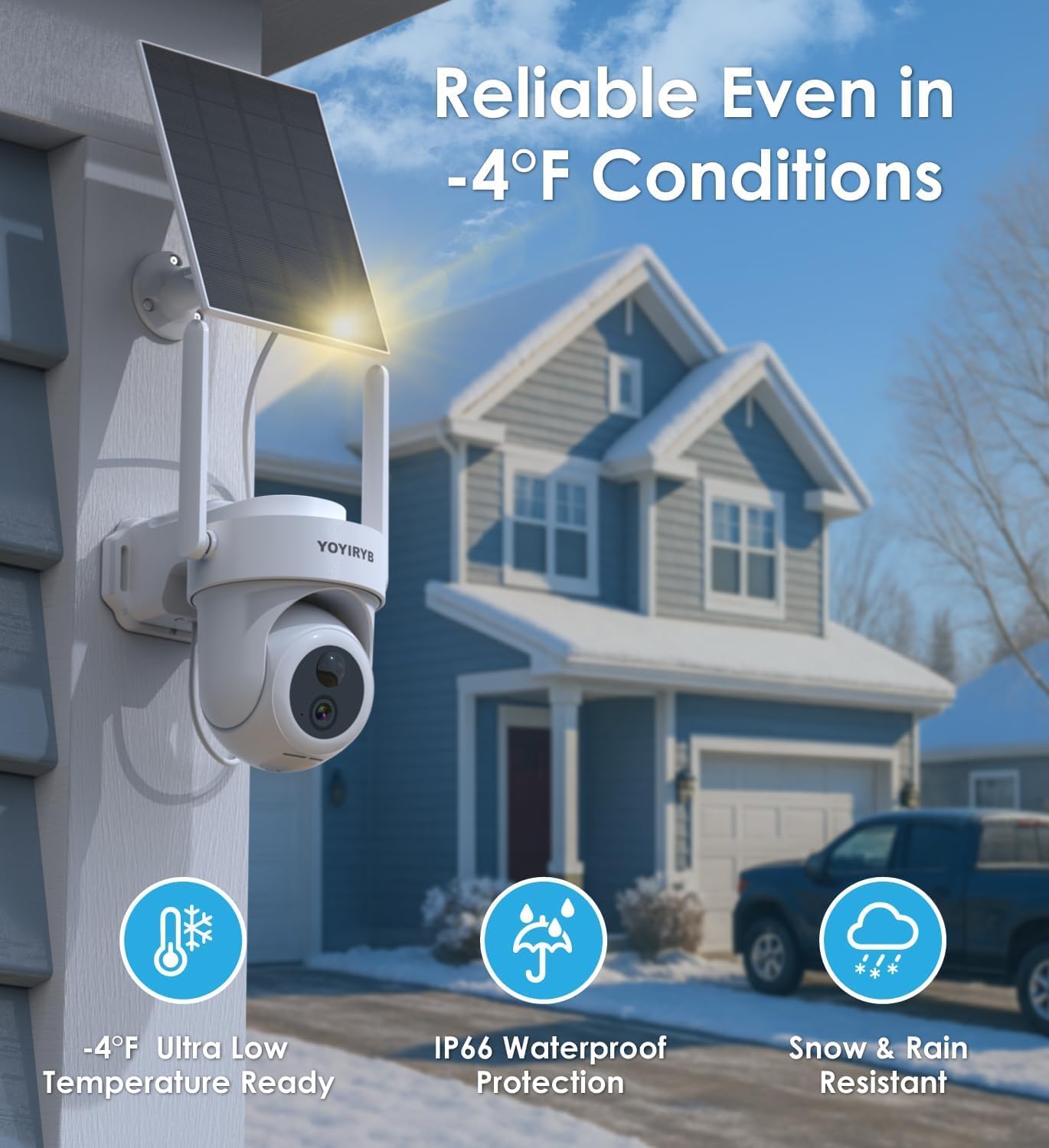 Security Cameras Wireless Outdoor, No Subscription, 4K Solar-Powered Home Security Cameras System with 360° Pan & Tilt, Color Night Vision, Auto Tracking, Easy Setup, 5G & 2.4G WiFi, 2 Cam-Kit