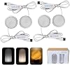 4PCS LED Lamp Kit 001 Three Colors for Bambu Lab MakerWorld 3D Printed DIY Hardware Model Spare Parts, 5V USB Powered Lighting Kit Compatible with Bambu Lab P2S/P1P/X1/X1C/H2D/H2S/H2C/A1/A1 mini