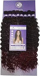 Cabelo Orgânico Cacheado Fibra De Colágeno 60cm 300g 8Telas Top Hair (T1B/BUG)