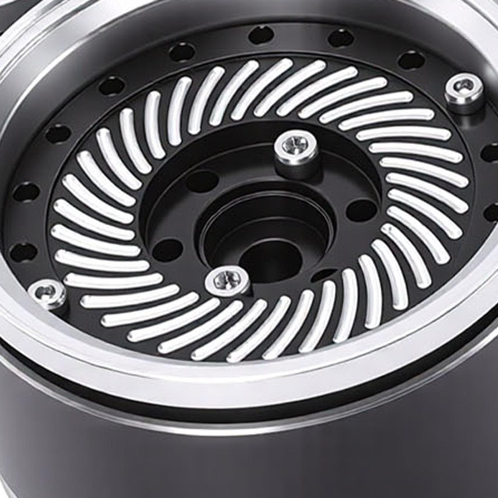 Cerchioni per Auto RC da 1,9 Pollici Set di 4 Cerchi in Lega di Alluminio Anodizzato Leggero con Forte Resistenza Agli Urti per Auto Cingolate 1/10