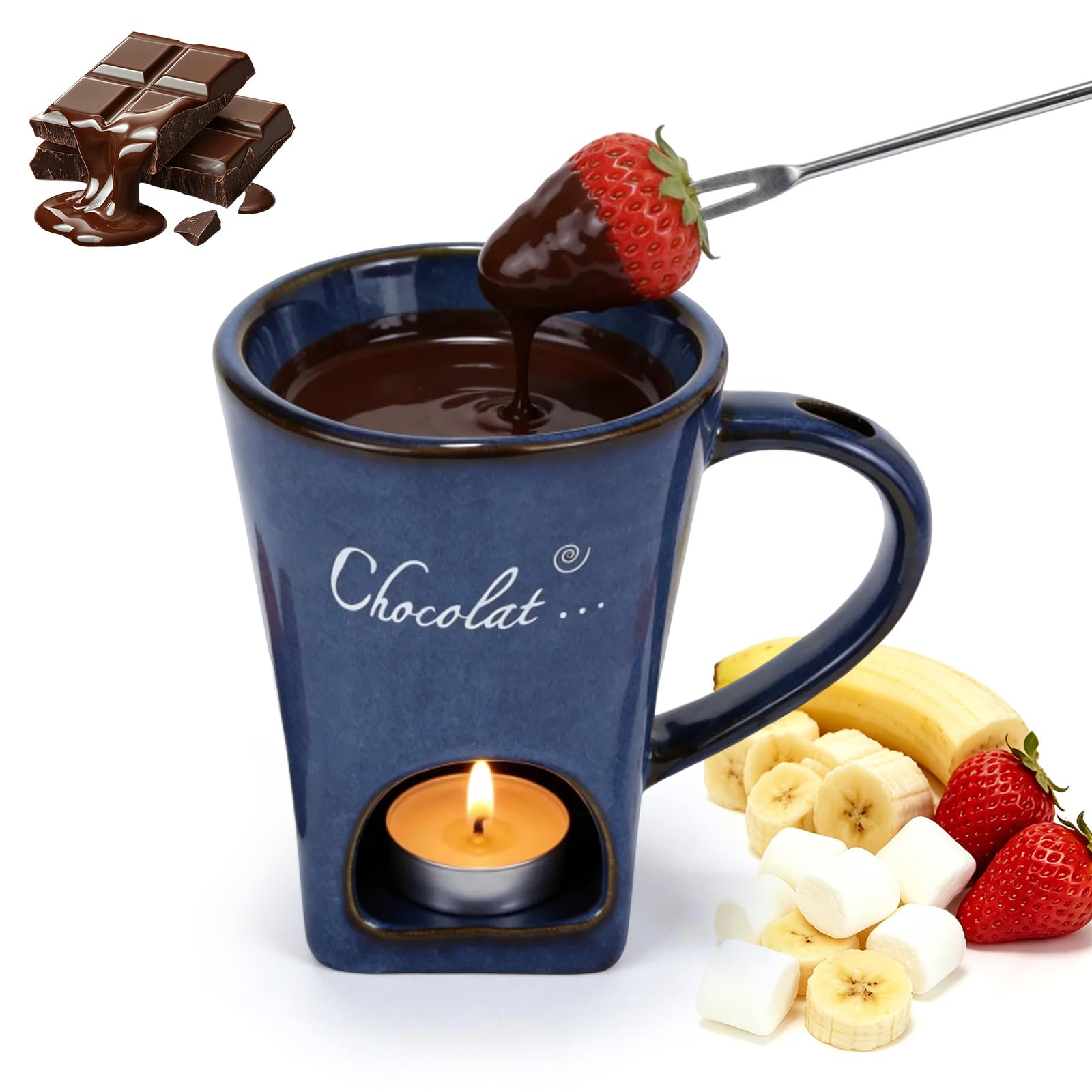 $13 Off ISTOOLL Chocolate Fondue Mug with Fork - Code: W4K27P8C