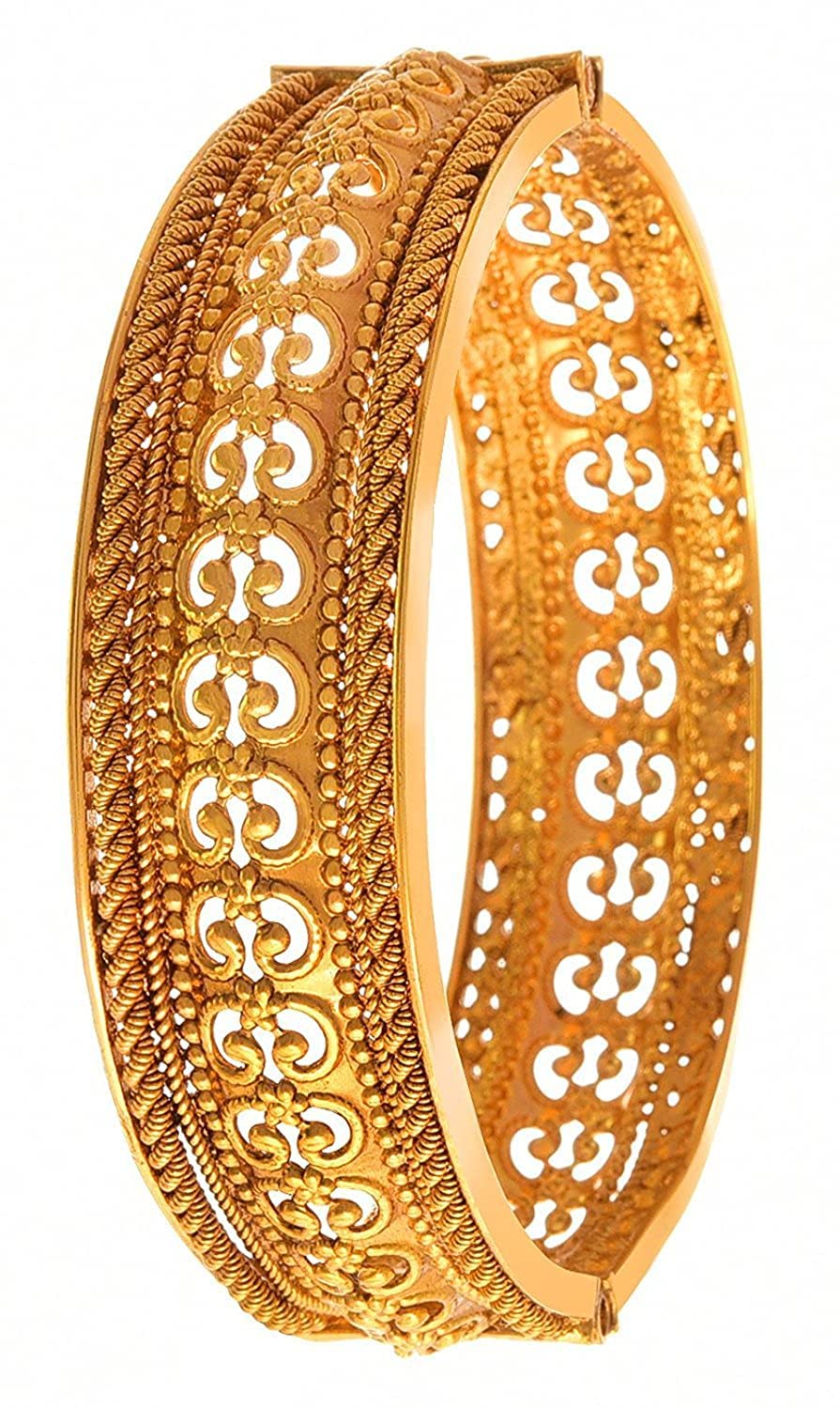 JFL - Jewellery for Less Traditional Ethnic 1 g Gold-Plated Openable Kada for Women,Valentine (B073Y4MBCD) Amazon Price History, Amazon Price Tracker