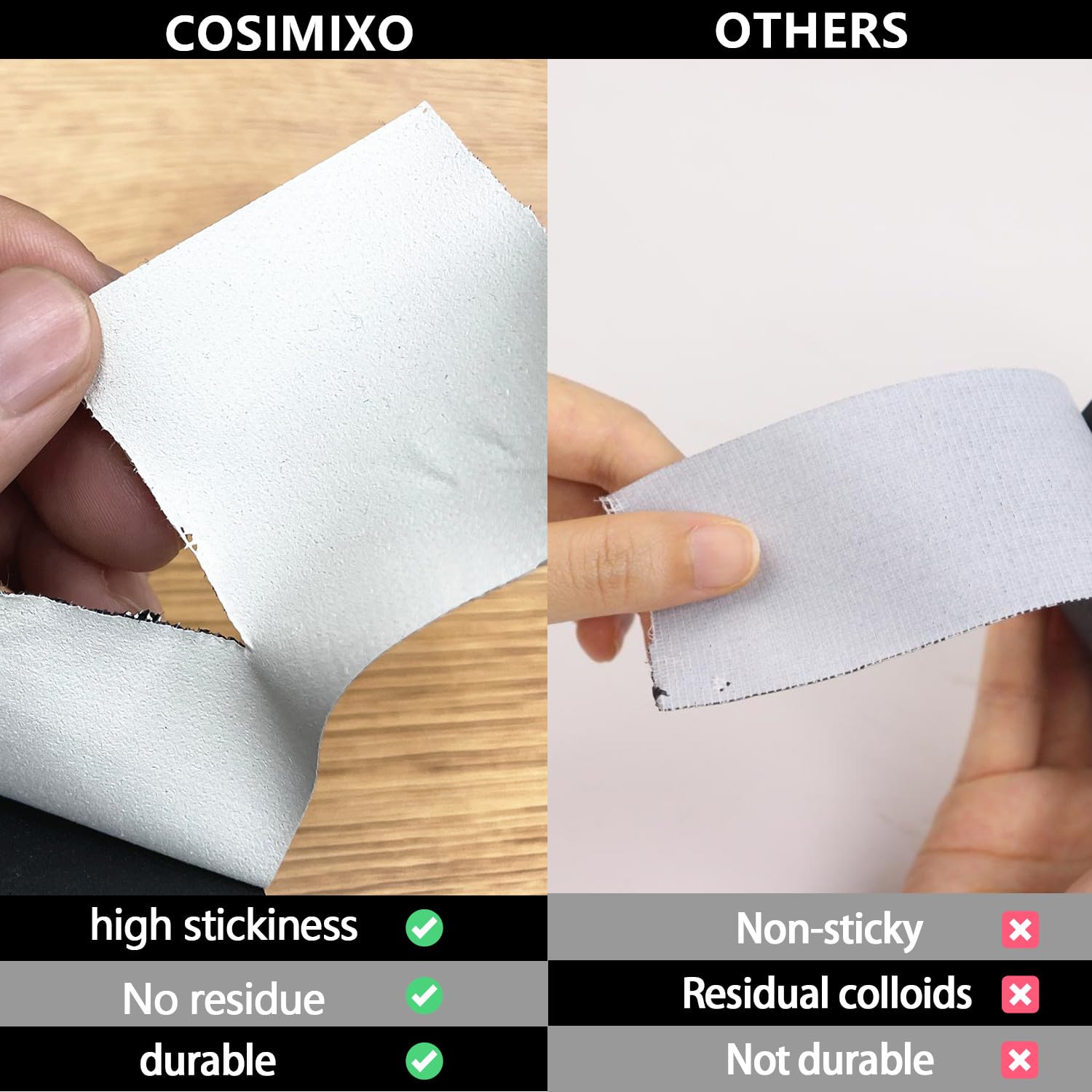 COSIMIXO Paquete de 4 cintas adhesivas negras de 30 yardas x 2 pulgadas, impermeables, sin residuos, antirreflejos, fáciles de romper, cinta de tela esmerilada para fotografía, Cen