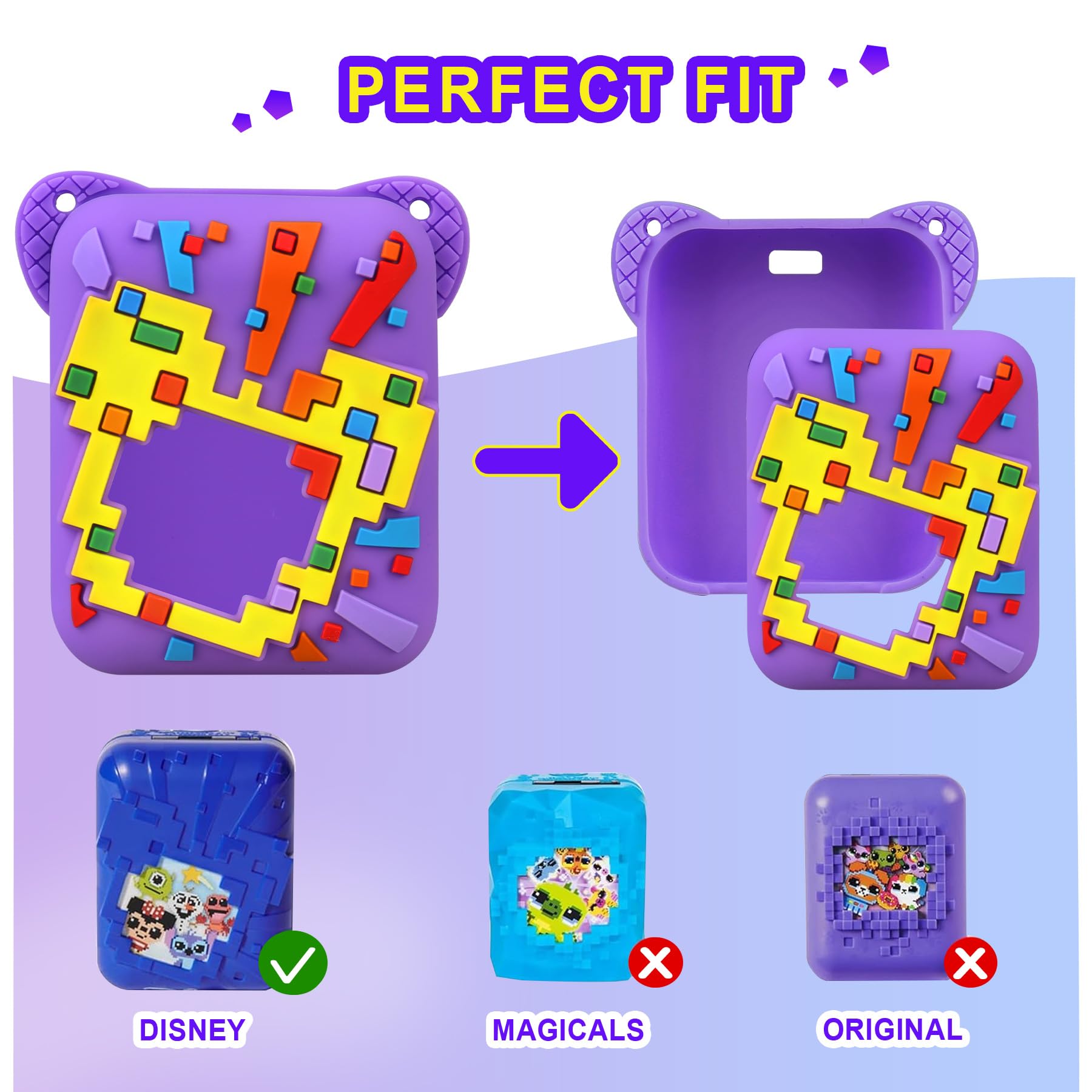 Supmay Silicone Cover Case for Bitzee Disney Interactive Toy with 30 Characters Inside - Image 2