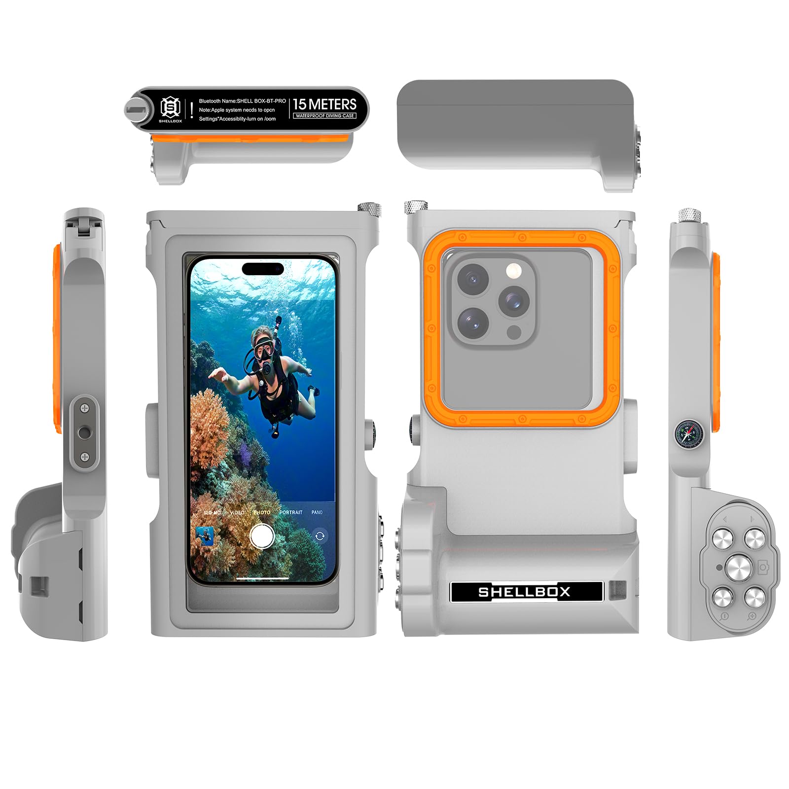 Funda Impermeable Móvil IPX8 Bolsa para Móvil Estanca a Prueba de Agua Compatible para iPhone 13 14 15 16 Pro 13 14 15 16 Pro MAX Samsung S25 S24 S23 Xiaomi Redmi Note 14 13 Pro