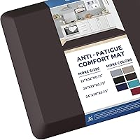 Vista 54 de KitchenClouds - Tapete acolchado antifatiga, impermeable, antideslizante, para escritorio de pie, cocina, hogar, fregadero y oficina, 17.3 x 28 Gris