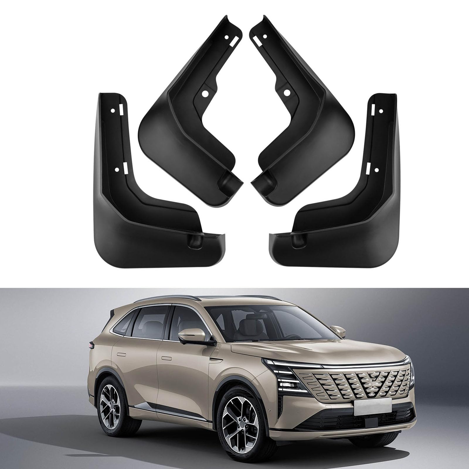 YPSBBHD Car Mud Flaps Fender Splash Guards, Compatible with Changan CS75 Plus Fourth Generation 2025, Splashproof Exterior Accessories for Car Wheel Protector
