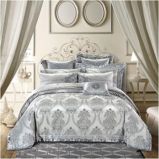LEIGE Silk Cotton Bedding Set Queen Size Bedspread Sheet Cover Pillowcase (Color : D, Size : 1.8 * 2.0m)